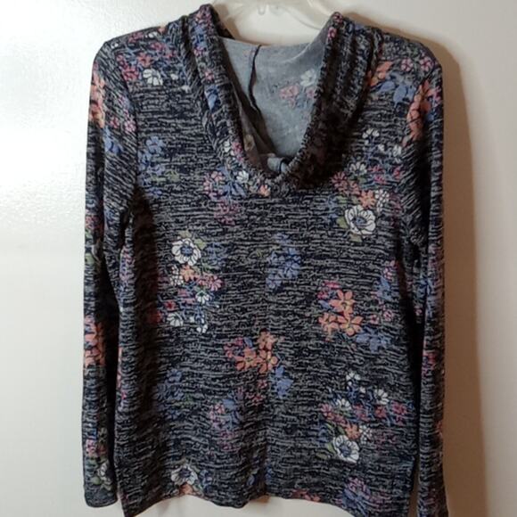 Wallflower women's size Medium floral hoodie sweater. Boho Cottagecore - Picture 4 of 7